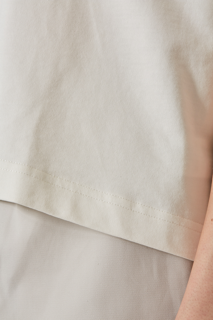 Boxie Oversized T-Shirt S/SL C/Neck - Off White