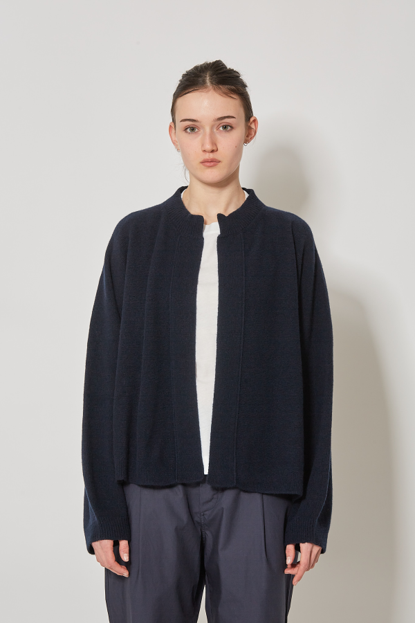 Oversized cardigan L/SL C/neck - Dark Blue