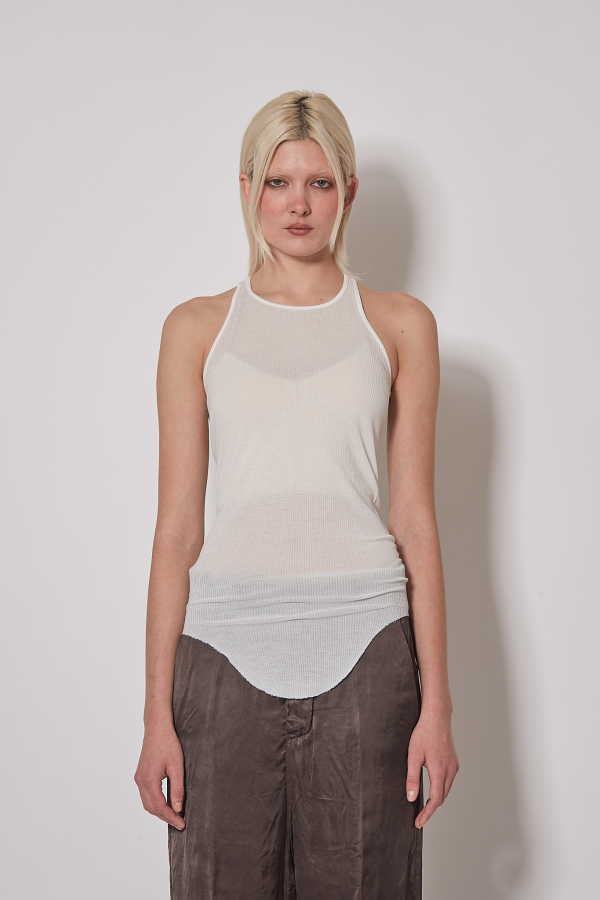 Top Basic Rib Tank - Milk