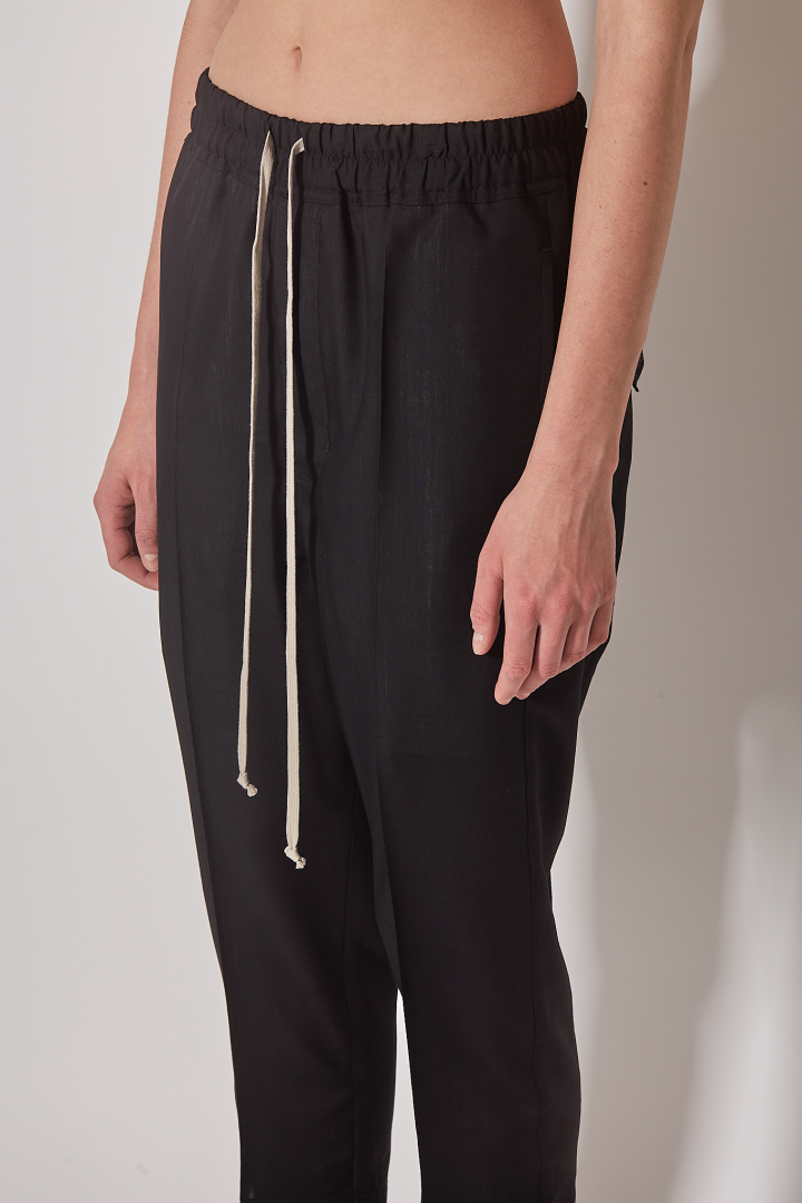Pants Drawstring Astaires Cropped - Black