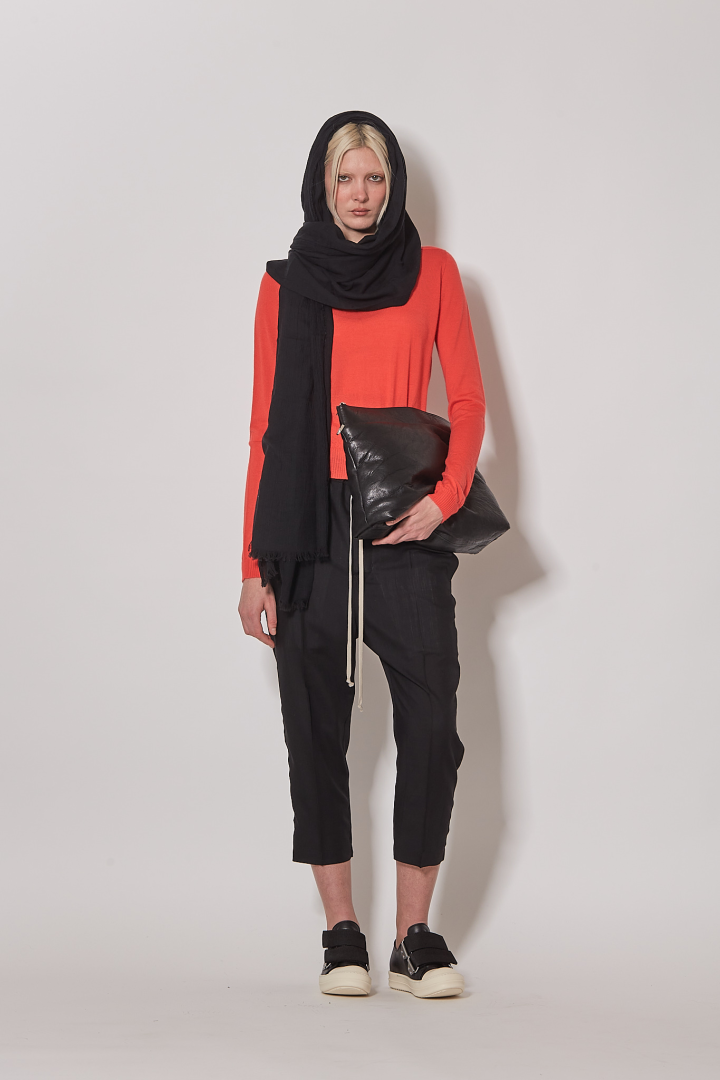 Pants Drawstring Astaires Cropped - Black