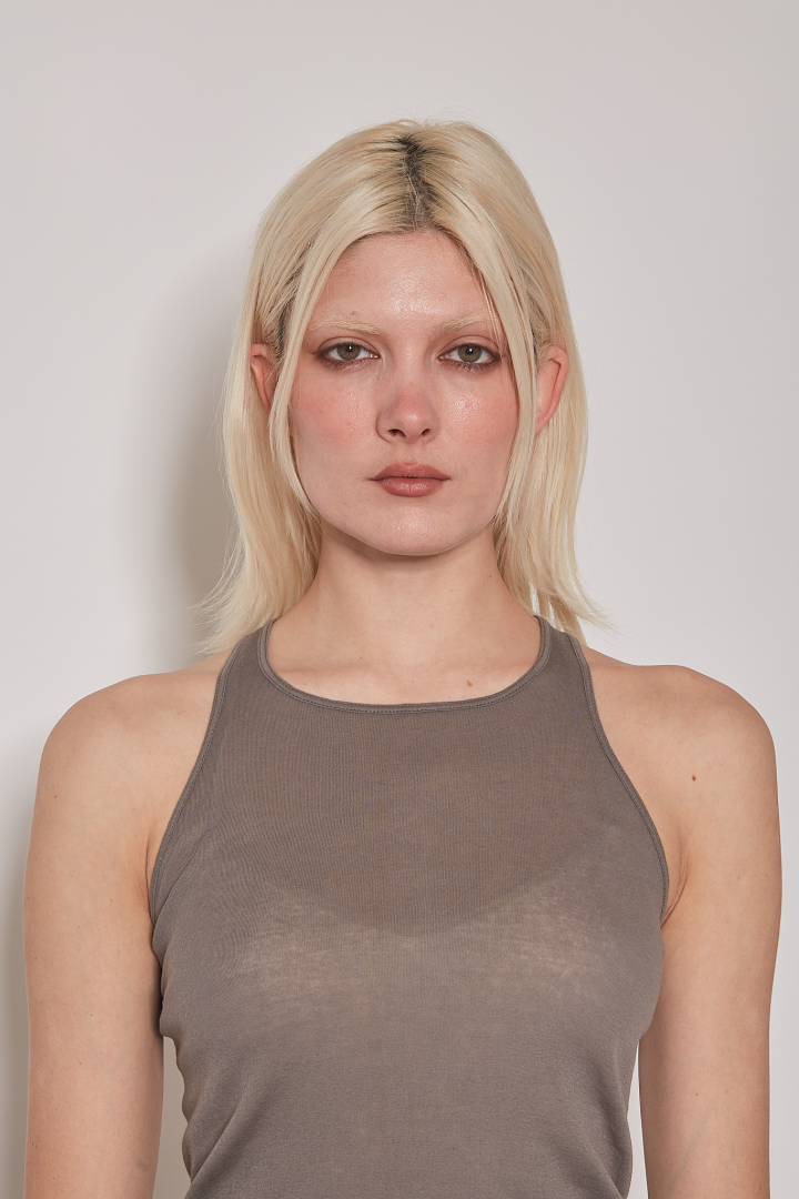 Top Basic Rib Tank - Dust