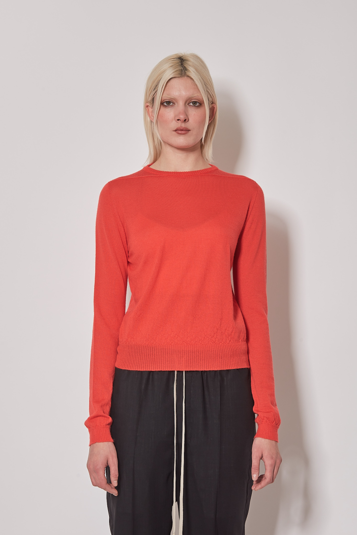 Knit Sweater Biker Level - Coral