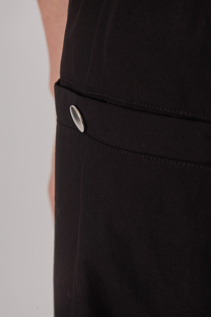 Pants - Cropped Track Black