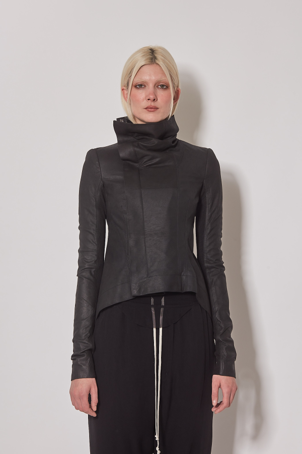 Leather Jacket Naska Biker - Black