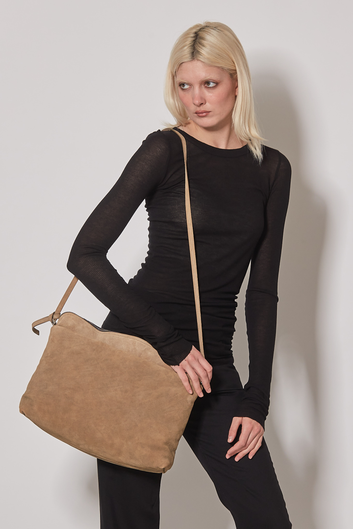 T-Shirt Rib LS T - Black