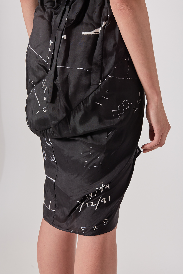 Dress Wrap SL Dress - Black/Milk
