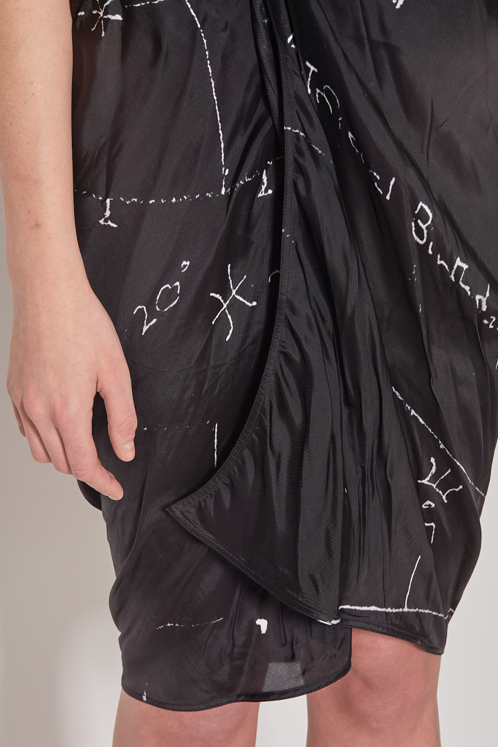 Dress Wrap SL Dress - Black/Milk