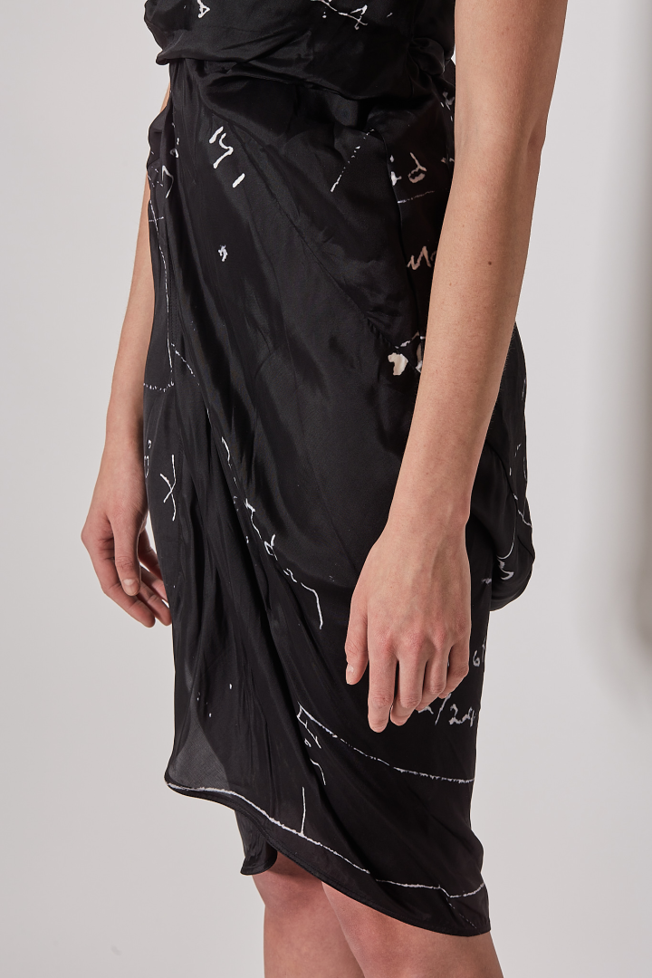 Dress Wrap SL Dress - Black/Milk