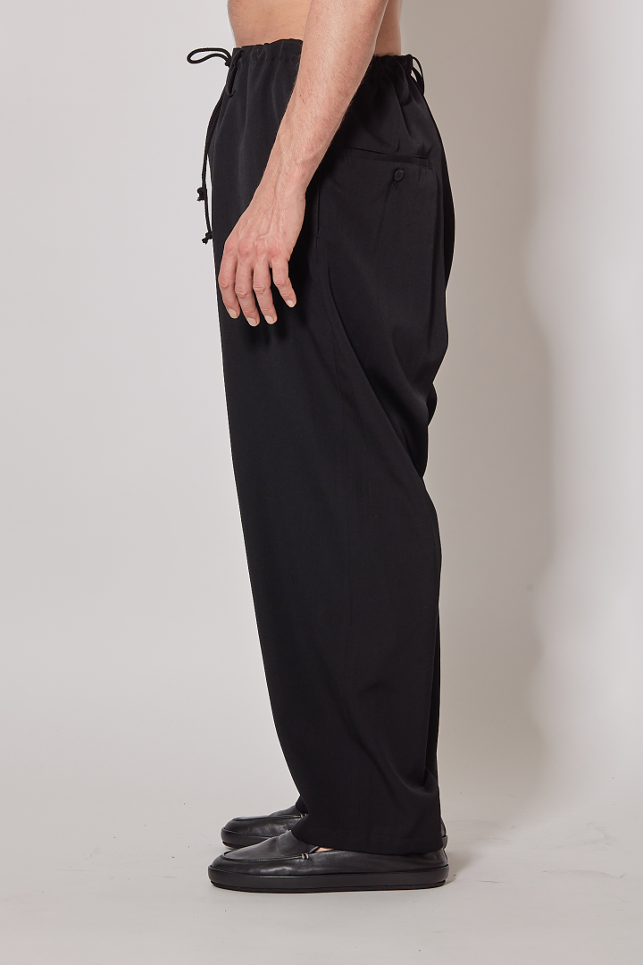 New Standard String Pants - Black