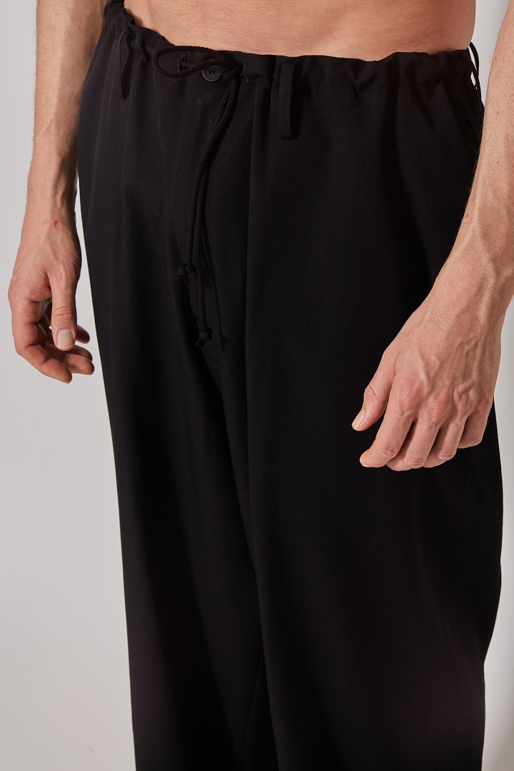 New Standard String Pants - Black