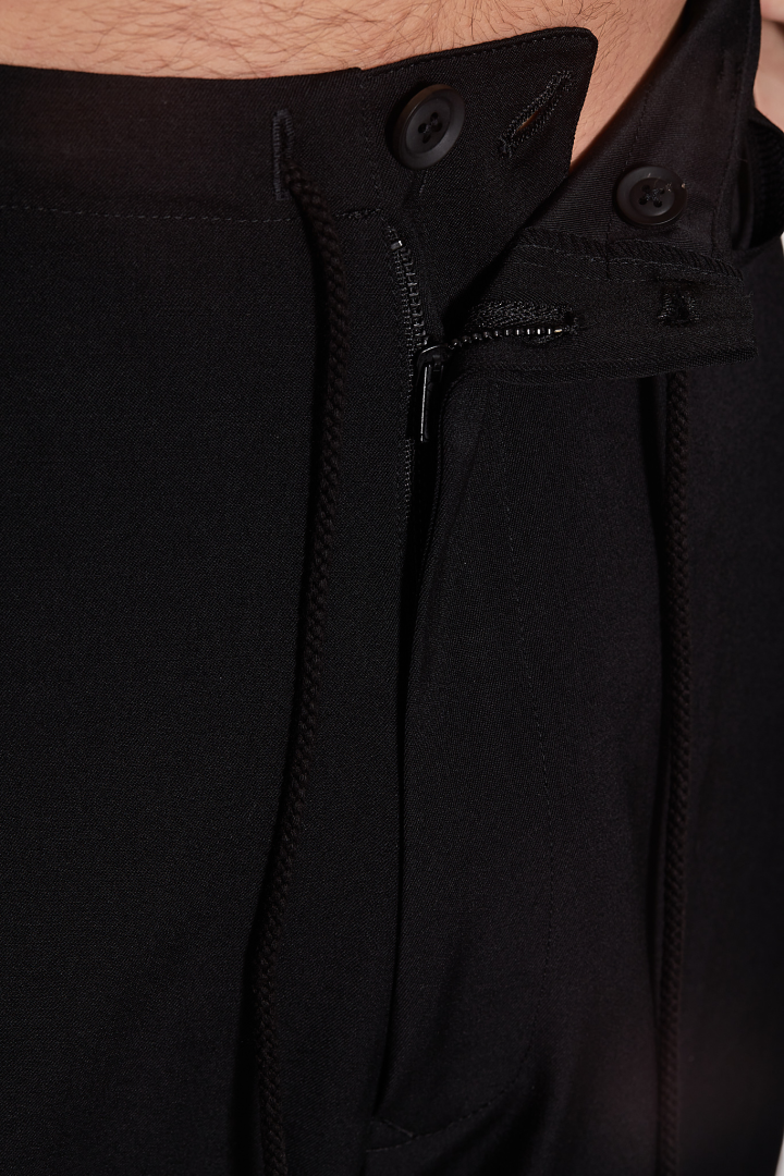 New Standard String Pants - Black