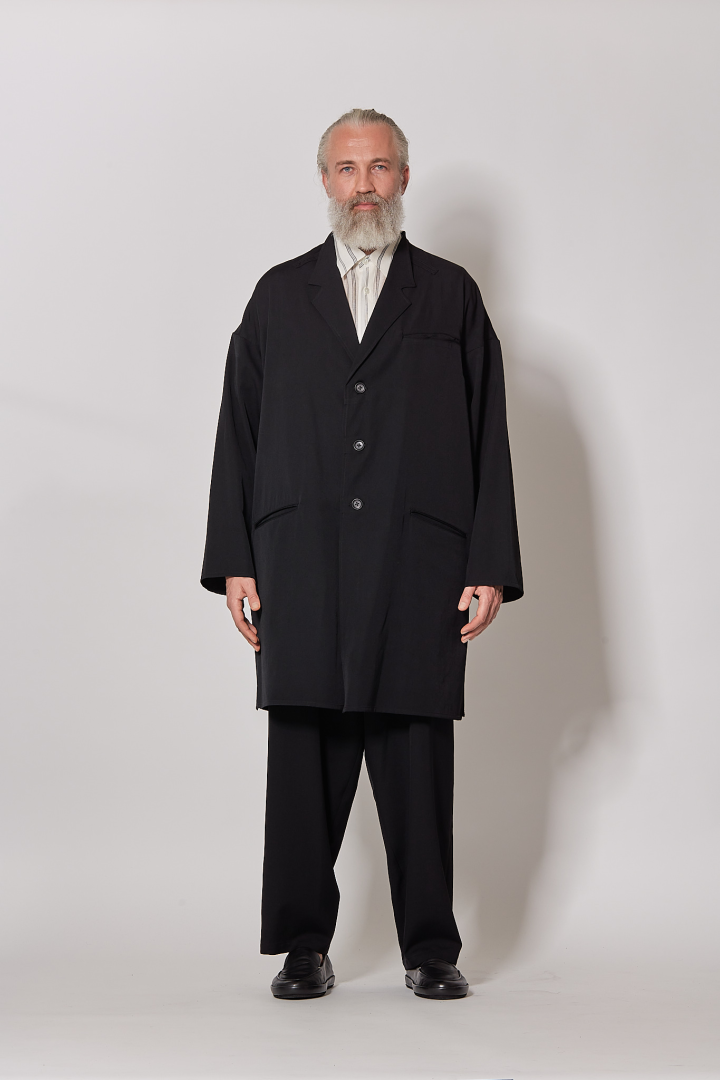 Guesseted Collar J - Black