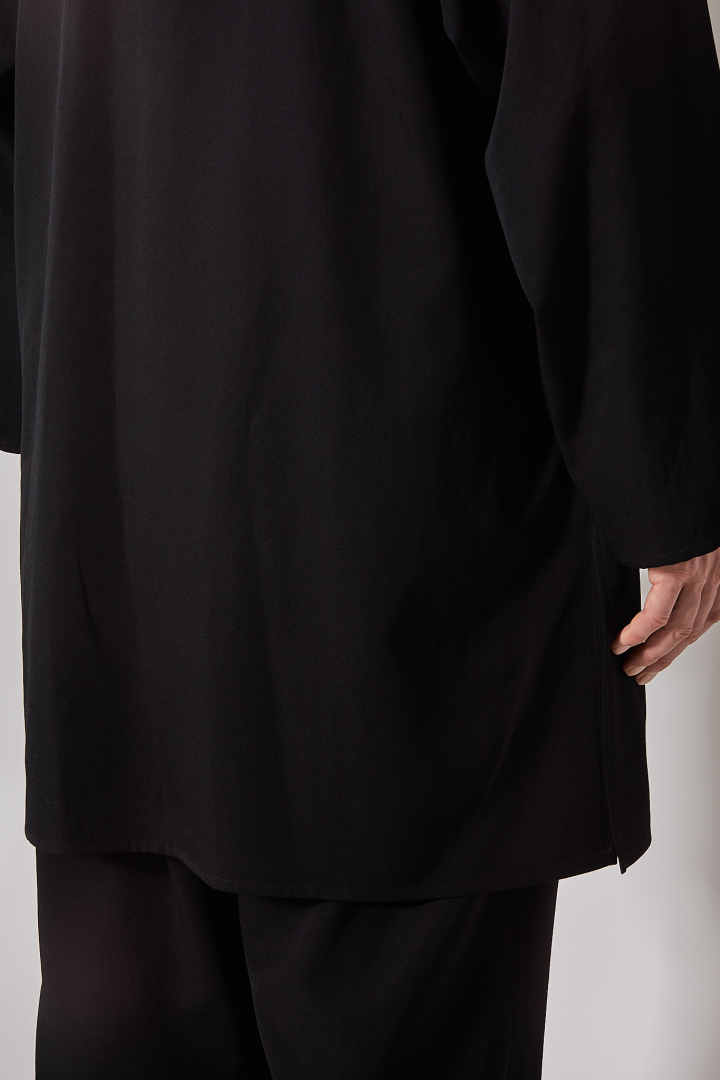 Guesseted Collar J - Black