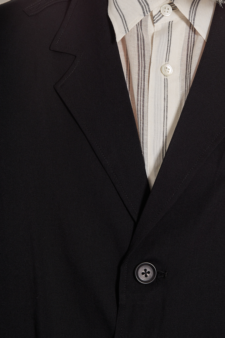 Guesseted Collar J - Black