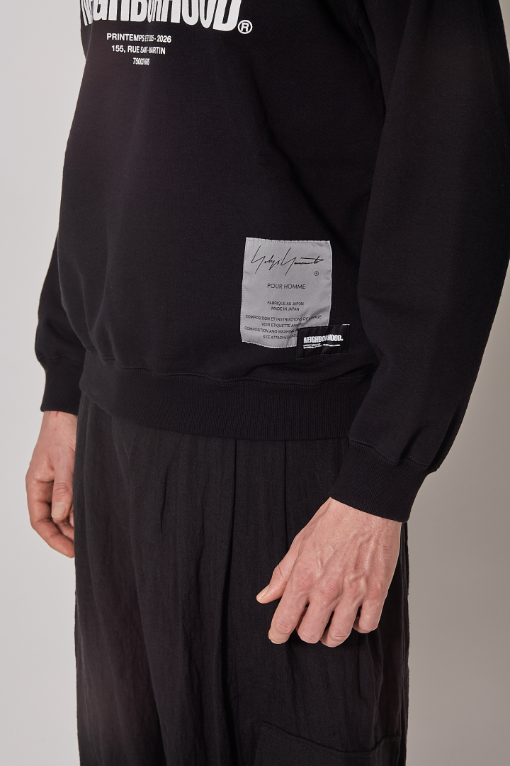 Sweat	Shirt LS - Black