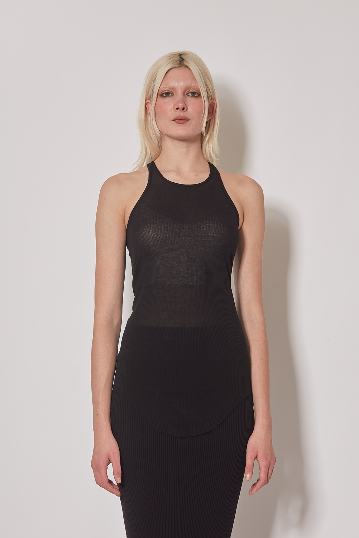 Top Basic Rib Tank - Black