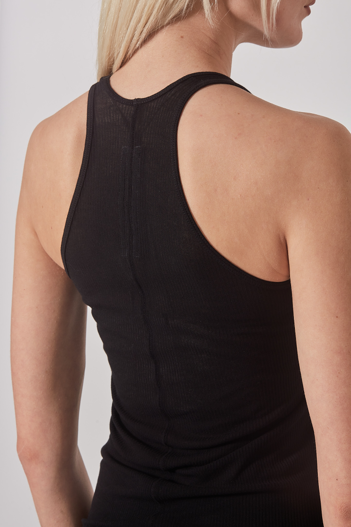 Top Basic Rib Tank - Black