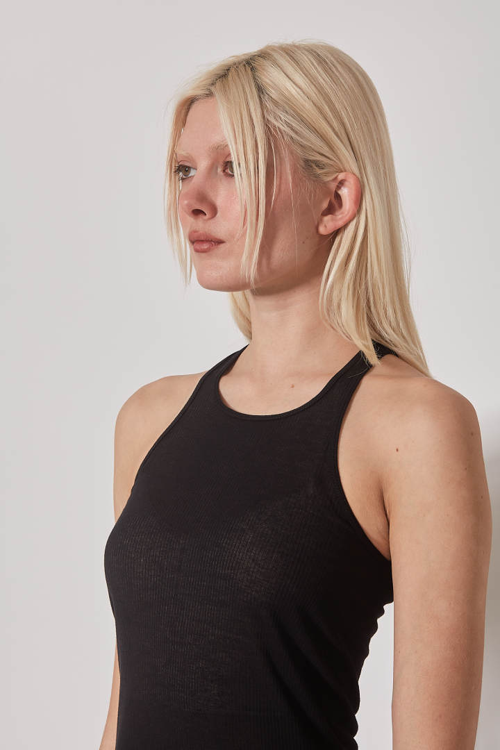 Top Basic Rib Tank - Black