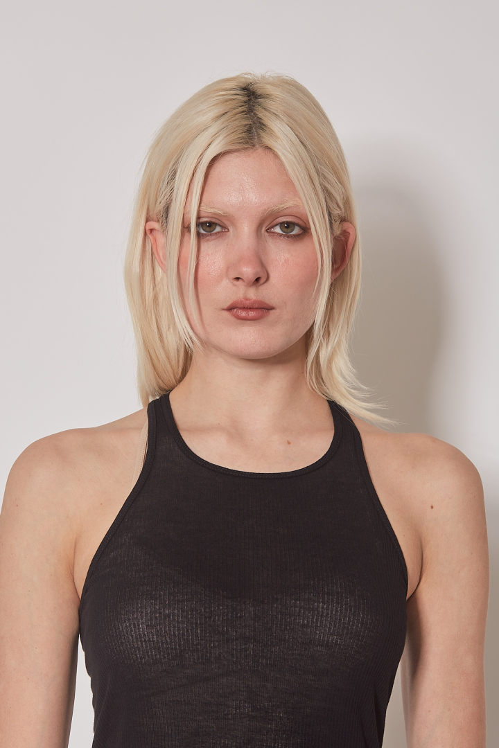 Top Basic Rib Tank - Black