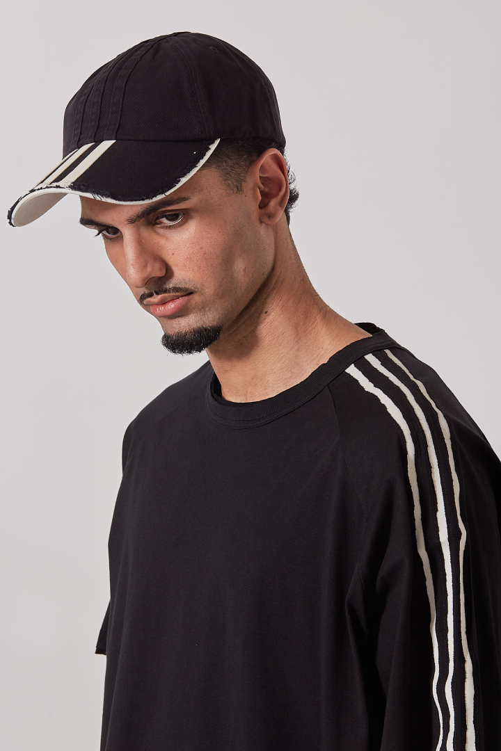 Y-3 Stripes Cap - Black