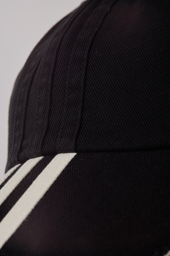 Y-3 Stripes Cap - Black