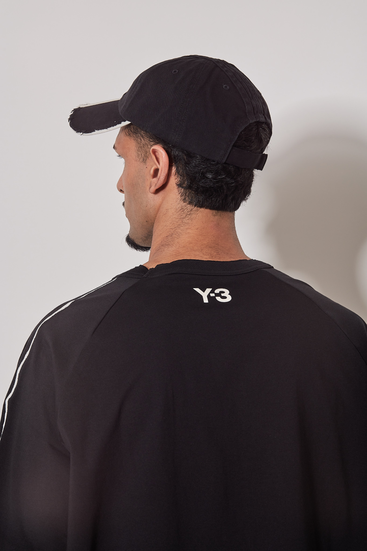 Y-3 Stripes Cap - Black