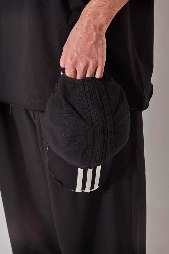 Y-3 Stripes Cap - Black