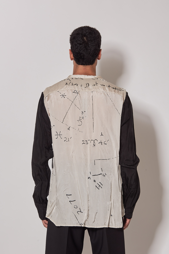 Shirt Larry Fogpocket Shirt - Milk/Black