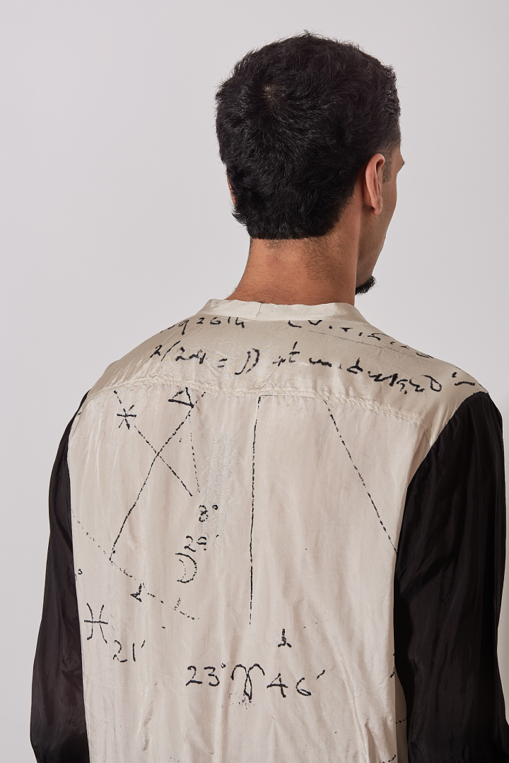 Shirt Larry Fogpocket Shirt - Milk/Black