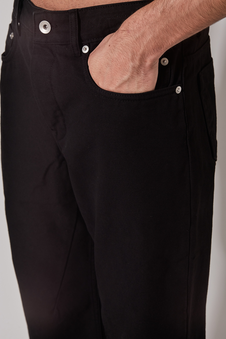 Pantaloni Fog Cut - Black