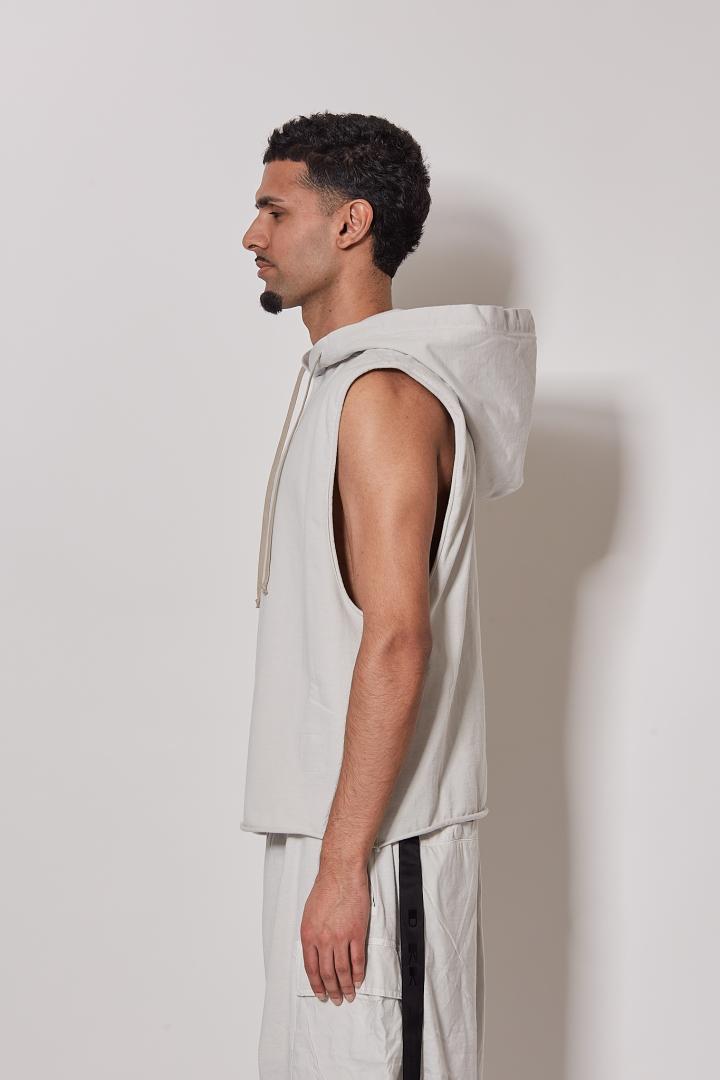 Top Hooded Tunic - Milk Wash