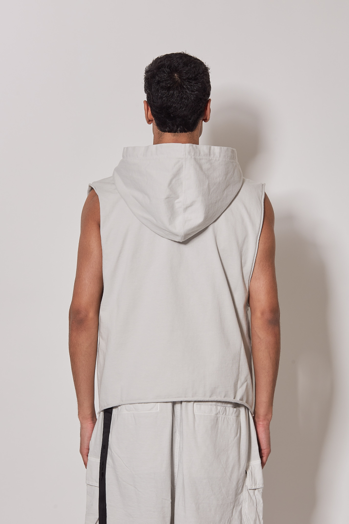 Top Hooded Tunic - Milk Wash