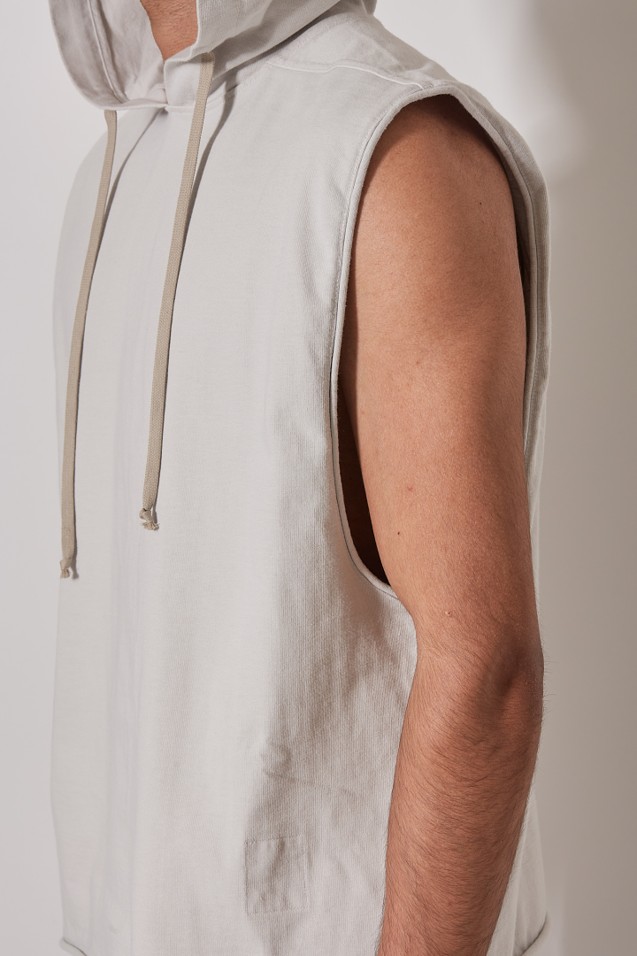 Top Hooded Tunic - Milk Wash