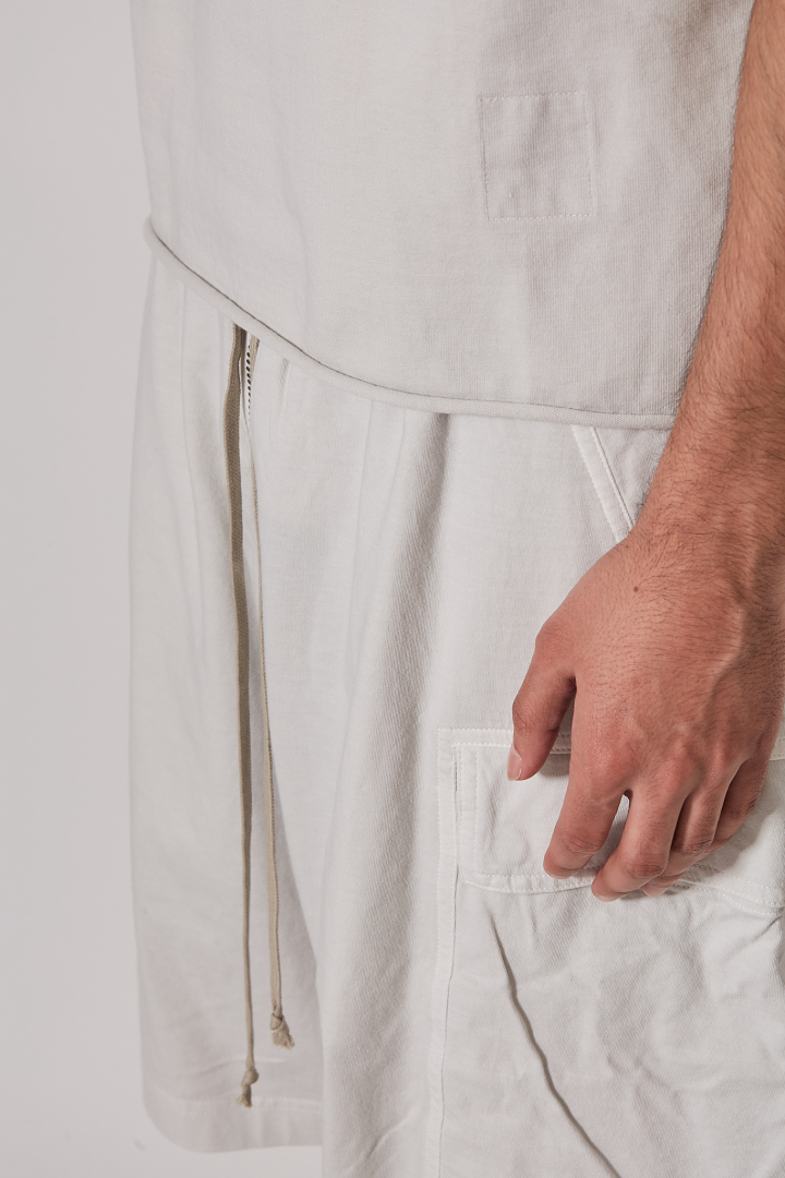 Top Hooded Tunic - Milk Wash