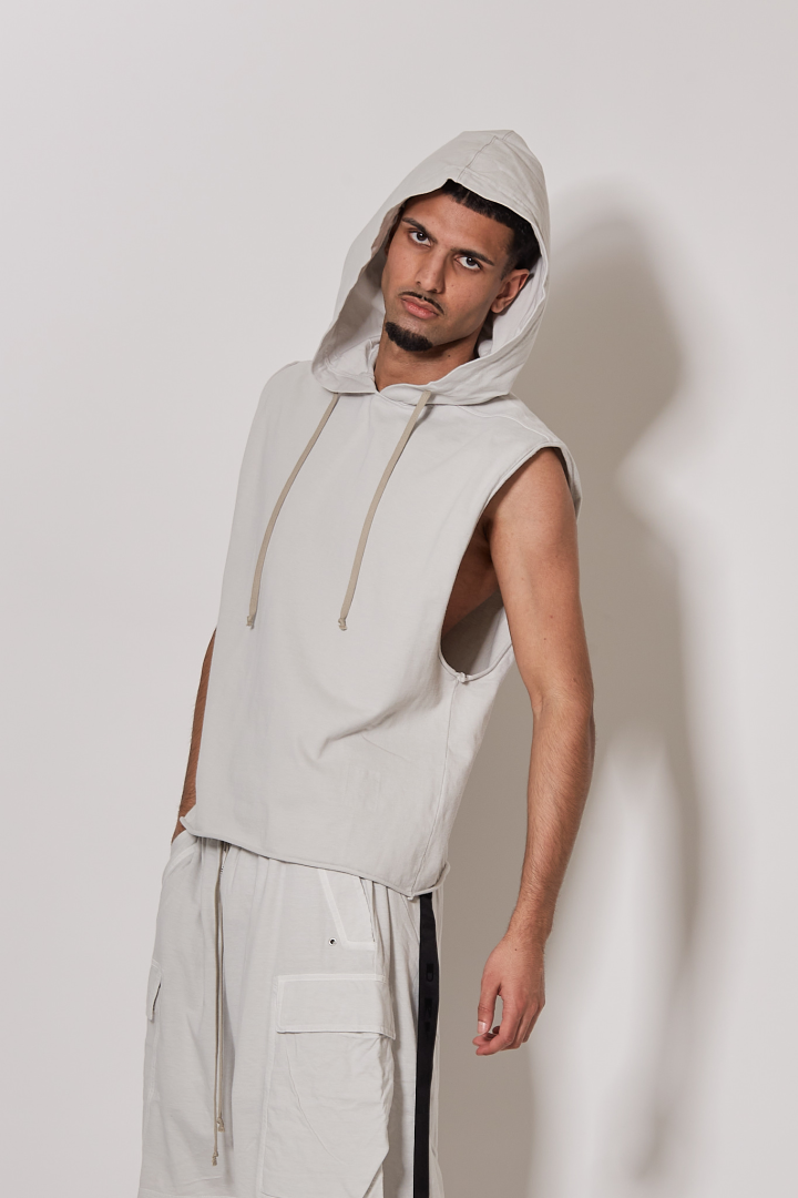 Top Hooded Tunic - Milk Wash