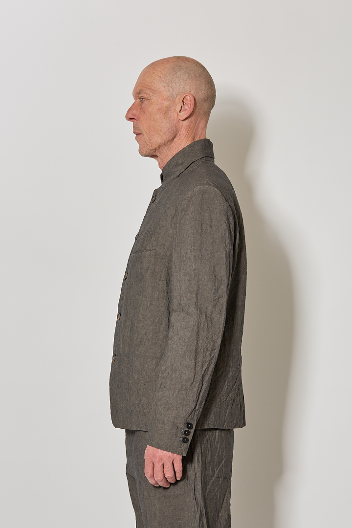 Cropped 5B Jacket - Grey