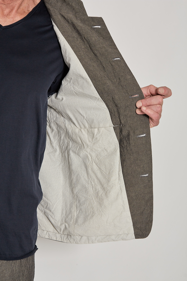 Cropped 5B Jacket - Grey