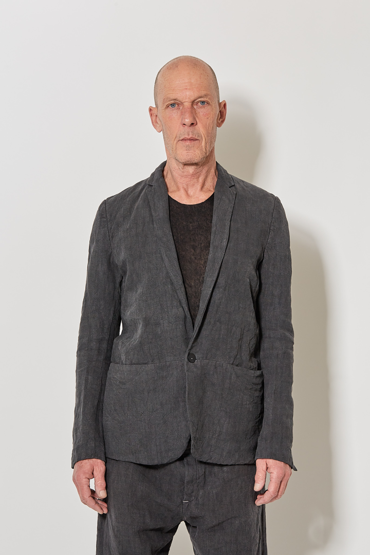 X Axis Cut Classic Jacket - Dark Grey