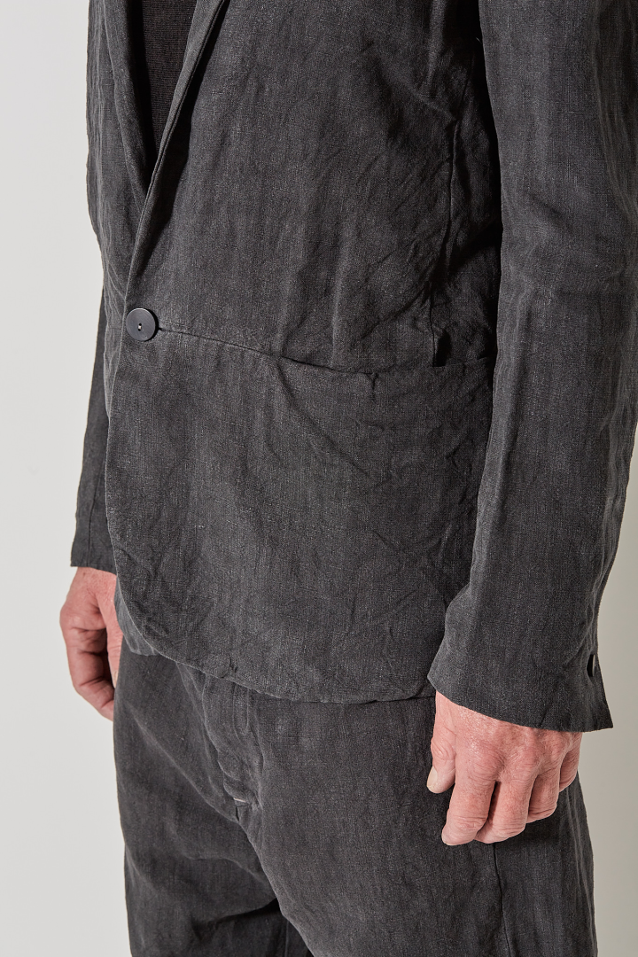 X Axis Cut Classic Jacket - Dark Grey