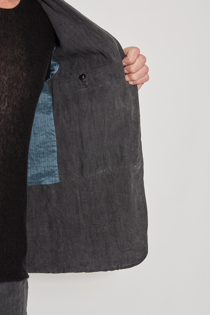 X Axis Cut Classic Jacket - Dark Grey