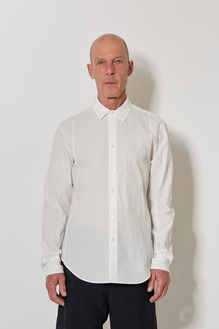 Slim Sutured Shirt - White