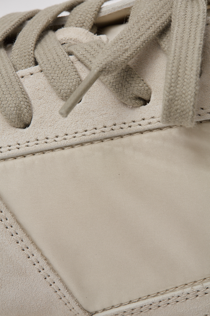 Woven and Leather Shoes Minimal Sneaks - Milk/Milk/Milk