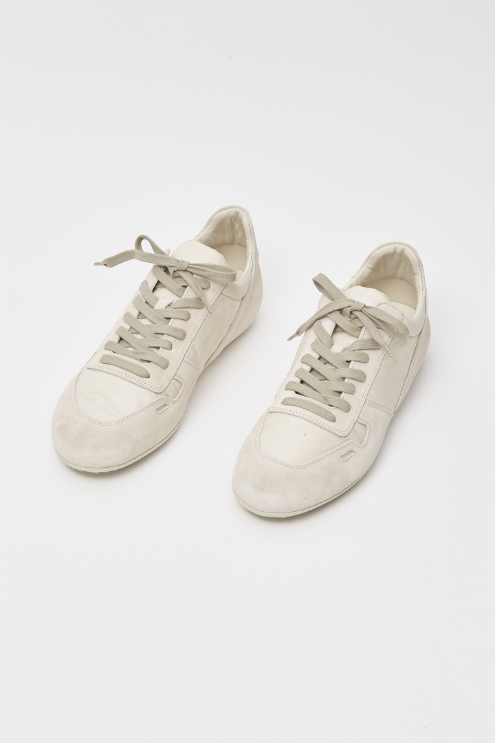 Woven and Leather Shoes Minimal Sneaks - Milk/Milk/Milk