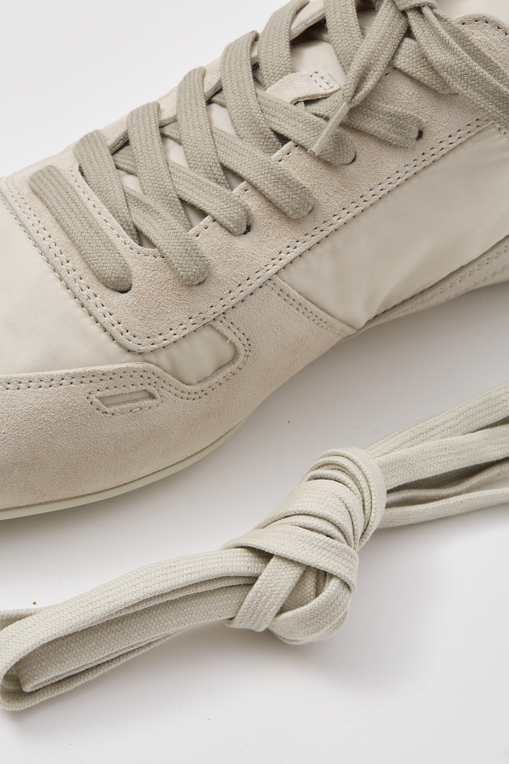Woven and Leather Shoes Minimal Sneaks - Milk/Milk/Milk