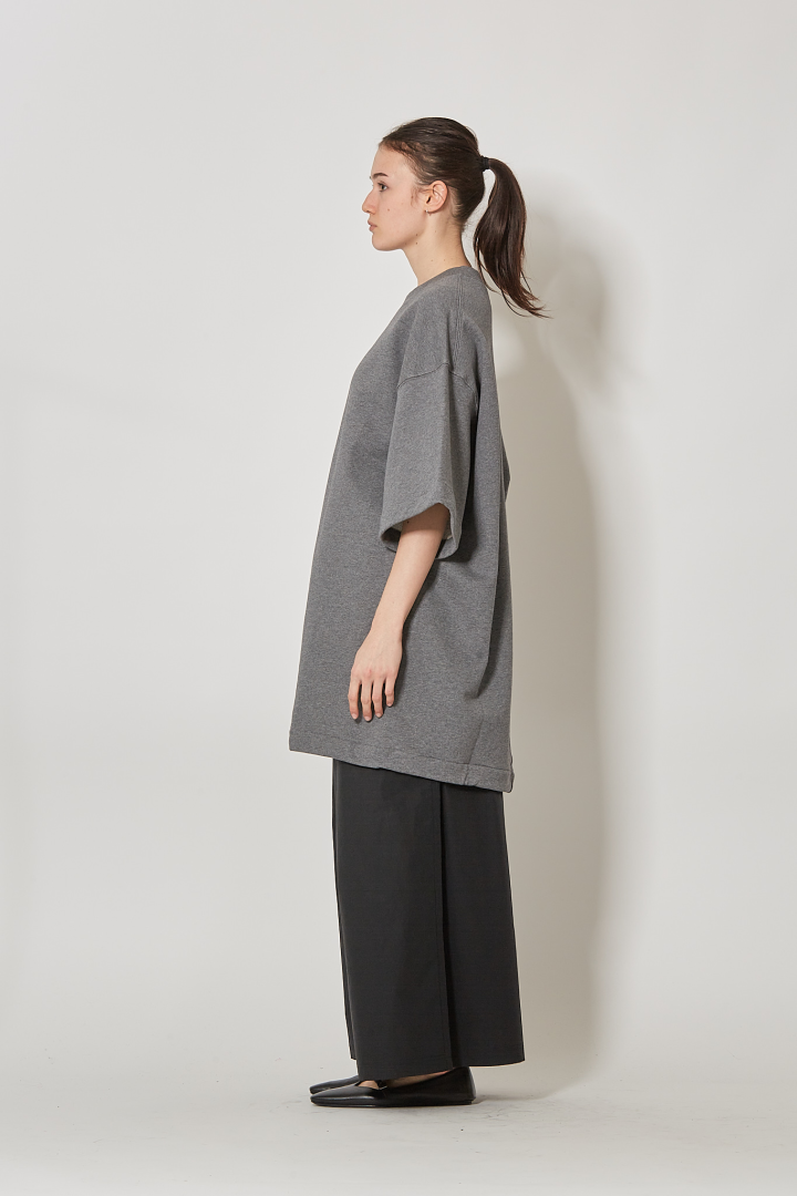 Sweatshirt T-Shirt Like Style S/SL C/N - Grey Melang