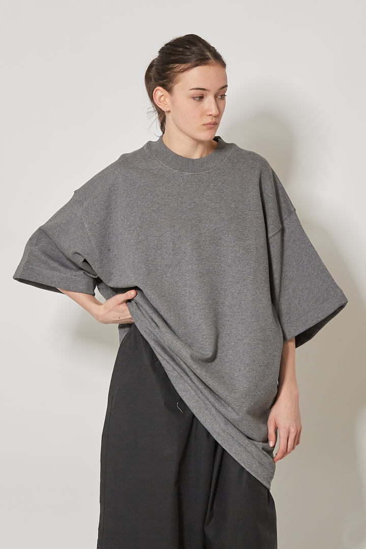 Sweatshirt T-Shirt Like Style S/SL C/N - Grey Melang