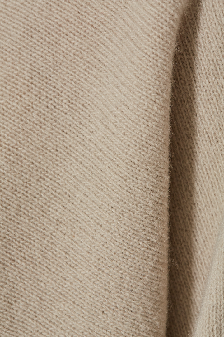 Oversized Boxie Pullover L/SL C/Neck - Natural