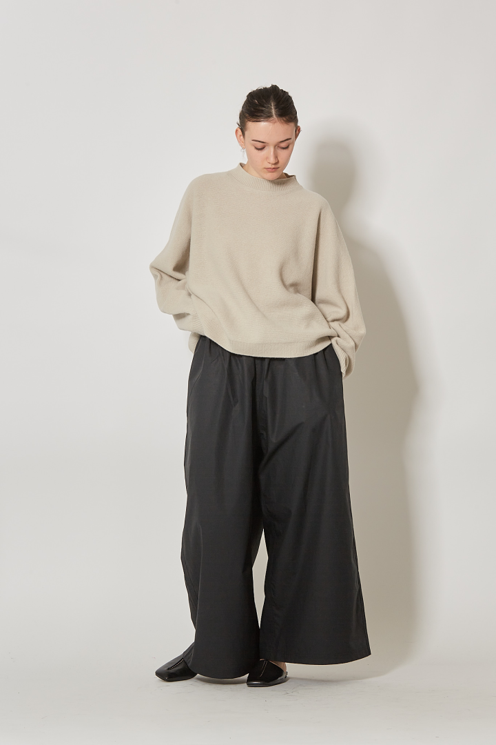 Oversized Boxie Pullover L/SL C/Neck - Natural