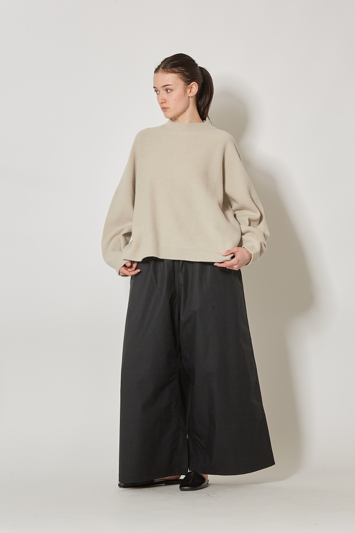 Oversized Boxie Pullover L/SL C/Neck - Natural